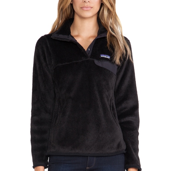 womens black fleece pullover